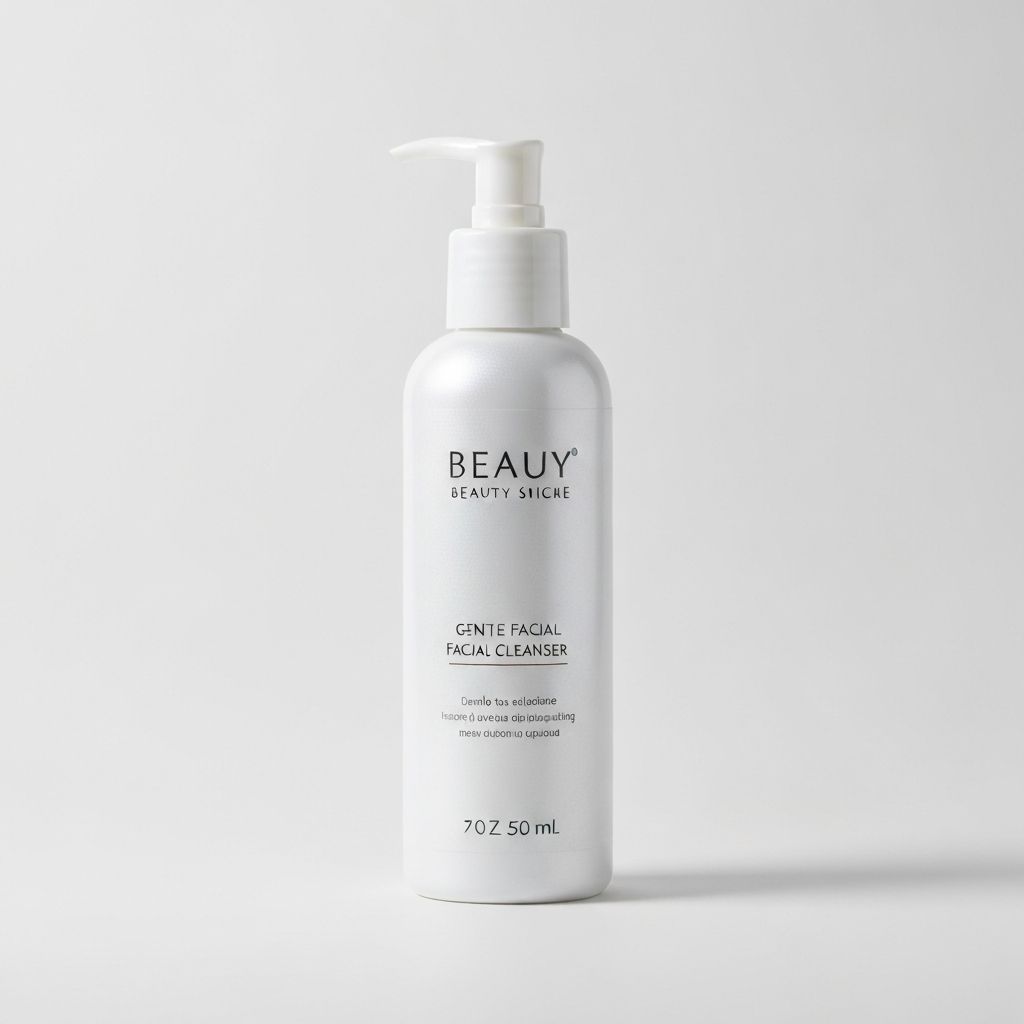 Gyengéd arclemosó termék elegáns üveggel
